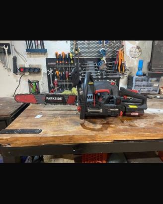 Motosega  parkside avviamento elettrico