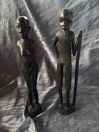 Statuette africane in Legno