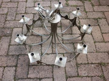 Lampadario templari a 9 luci