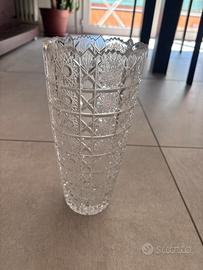 Vaso in Cristallo Molato Boemia Vintage