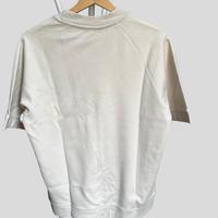 Zara t-shirt felpata oversize crema – taglia s