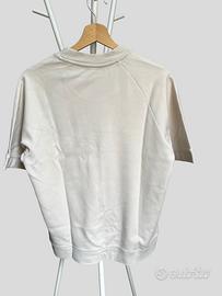 Zara t-shirt felpata oversize crema – taglia s