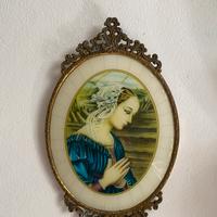 Quadro immagine sacra vintage