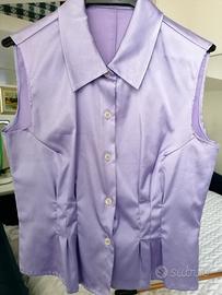 Giacca raso glicine tg 42