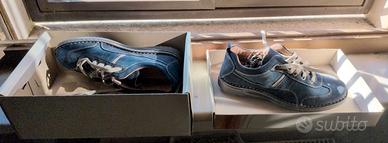 Scarpe Stringate Casual Uomo Blu