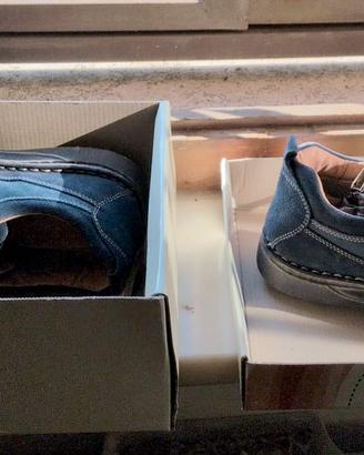 Scarpe Stringate Casual Uomo Blu