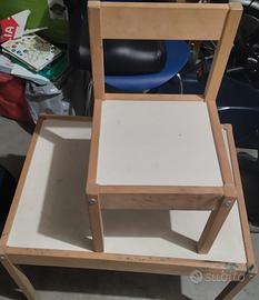 tavolino con sedia per bambini modello Ikea
