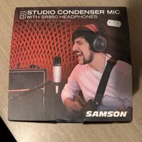 Microfono a condensatore e cuffie studio Samson