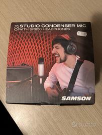 Microfono a condensatore e cuffie studio Samson