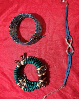 tris bracciali bijoux 
