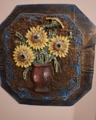 dipinto in rilievo in carta pesta 