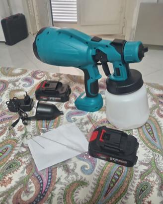 Pistola a spruzzo per verniciatura a batteria.