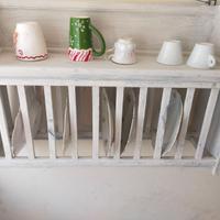 piattaia, scolapiatti vintage pensile