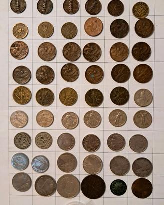 Lotto di 61 monete Regno d'Italia tutte diverse