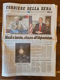 Corriere Sera Attacco All'Afghanistan Bin Laden