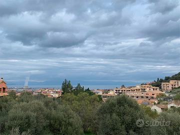 Sarroch, (CA), villa a schiera panoramica