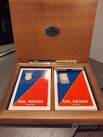 cofanetto vintage con carte per Burraco, canasta