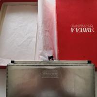 Portafoglio Ferrè argento vintage '70 nuovo