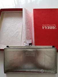 Portafoglio Ferrè argento vintage '70 nuovo