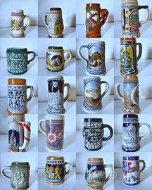 Collezione 26 Boccali Birra Vintage Bavaresi