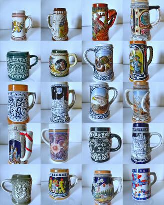 Collezione 26 Boccali Birra Vintage Bavaresi
