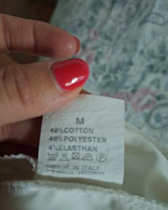 gonna a tubino bianca