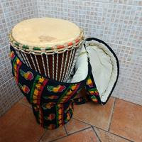 Djambe africano con custodia Jamaican