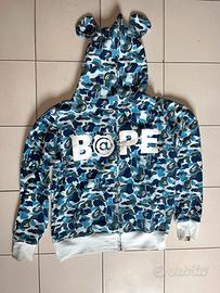 A BATHING APE |felpa bape azzurra