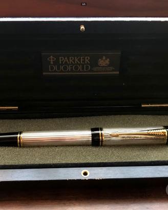 Stilografica Parker Duofold Centennial in argento