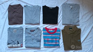8 t-shirt /polo manica corta di marca.