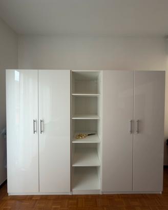 Armadio Ikea bianco composto struttura Pax