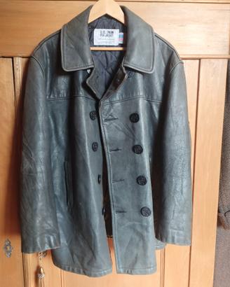 Schott Pea Jacket  in pelle 