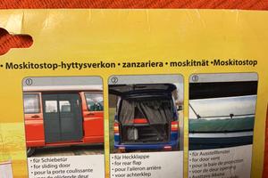 Zanzariera per camper porta scorrevole