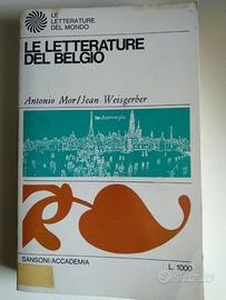 LE LETTERATURE DEL BELGIO, Sansoni/Accademia 1968