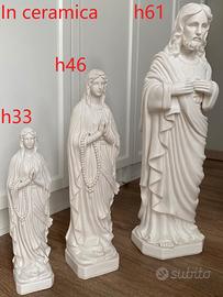 Statue Madonna di Lourdes, Sacro cuore di Gesù