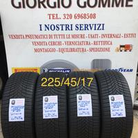 Gomme 225/45/17 Nuove e usate