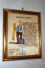 Quadro preghiera del geometra