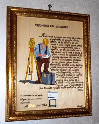 Quadro preghiera del geometra