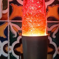 lampada lava glitter