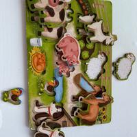 Puzzle la Fattoria per bambini in legno