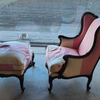 Poltrona con Pouff | CHELINI