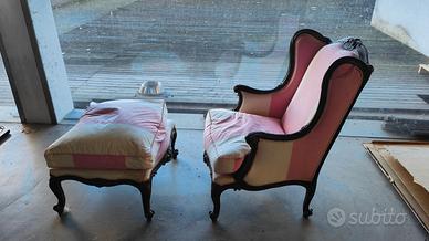 Poltrona con Pouff | CHELINI