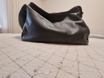 BORSA PELLE BLU