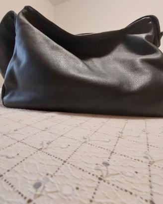 BORSA PELLE BLU