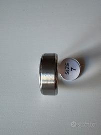 Anello acciaio semplice