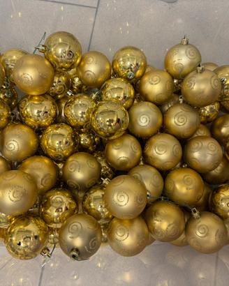 Palline di Natale dorate