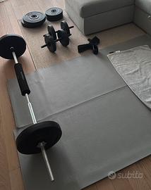 Set manubri con bilanciere