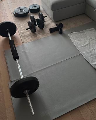 Set manubri con bilanciere