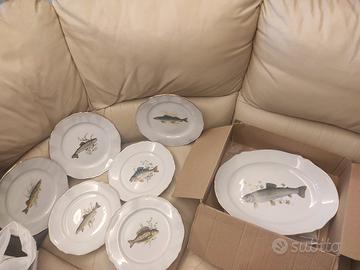 servizio piatti pesce Richard Ginori 