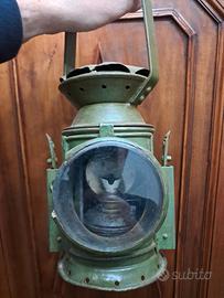 Lanterna inglese da segnalazione a petrolio ww2